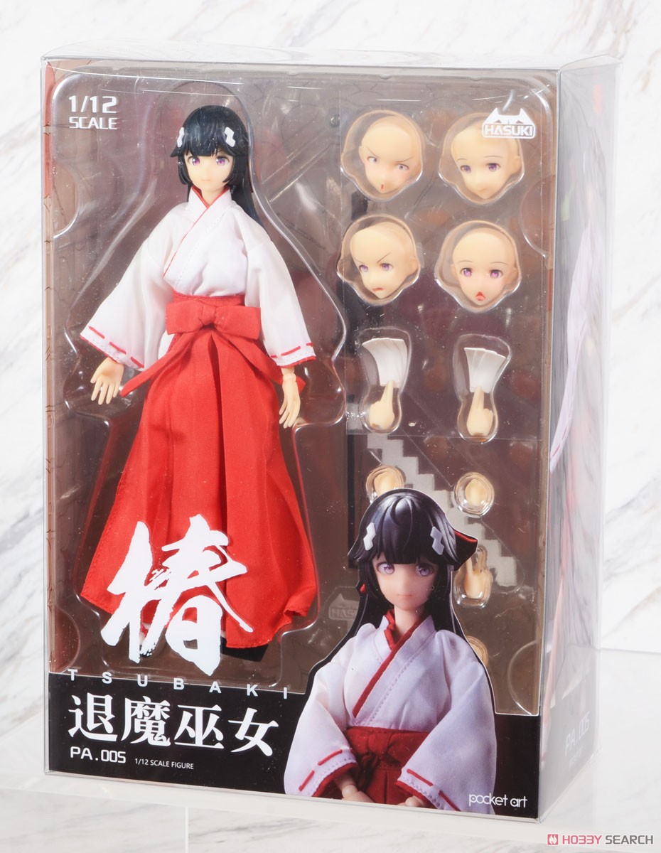 pocket artシリーズ PA005 退魔巫女 ツバキ ※特典付 (フィギュア
