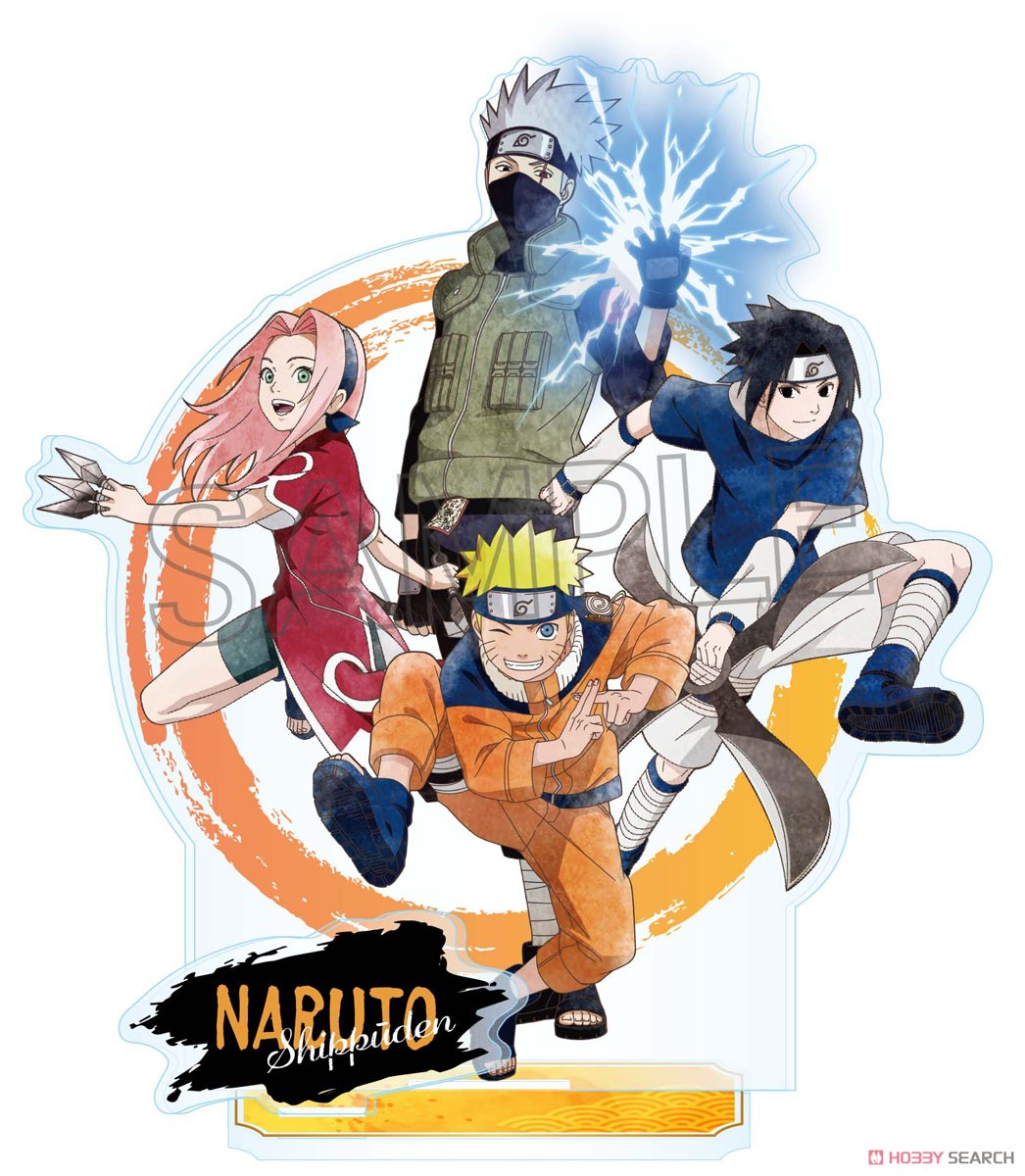 NARUTO -ナルト- 疾風伝 アクリルスタンド(L) -忍の軌跡- 第七班