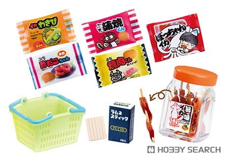 ぷちサンプル 昔なつかし街角の駄菓子屋さん (6個セット