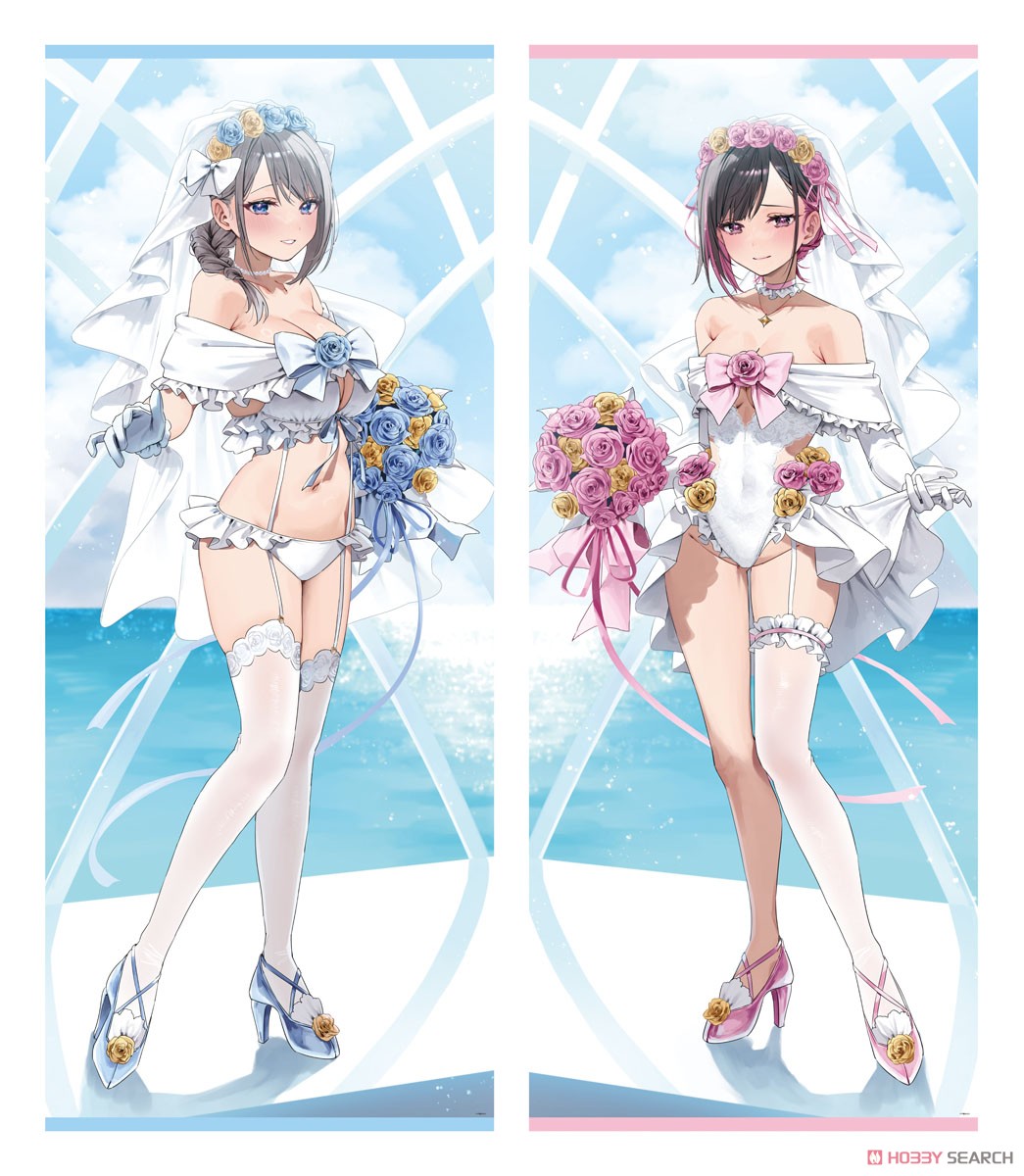 千種みのり 描き下ろし等身大タペストリー【ウェディング水着ver.】(1