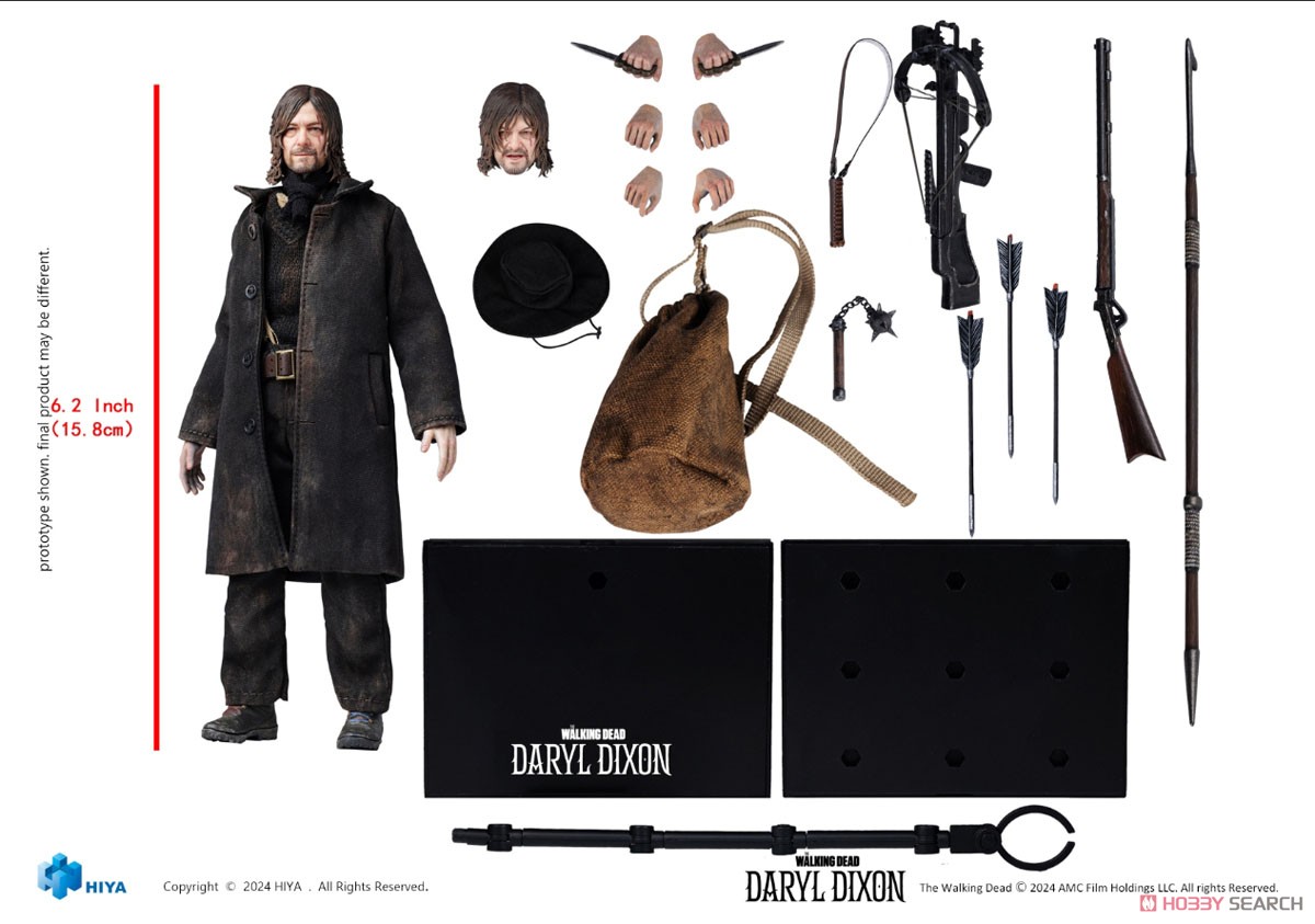 ウォーキング・デッド：ダリル・ディクソン 1/12 アクションフィギュア