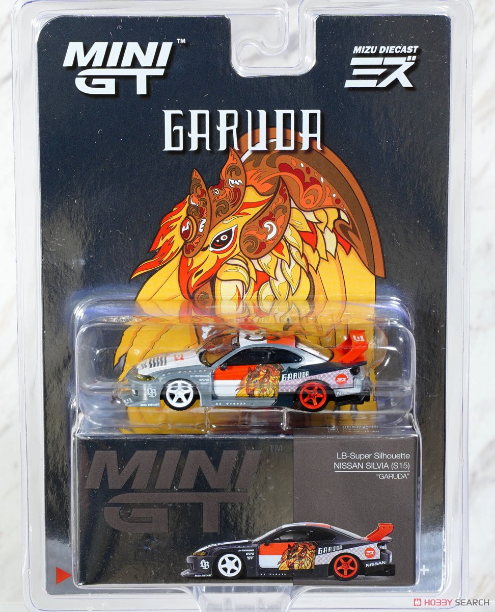 Nissan Silvia (S15) LB-Super Silhouette`GARUDA` MINI GT x MIZU