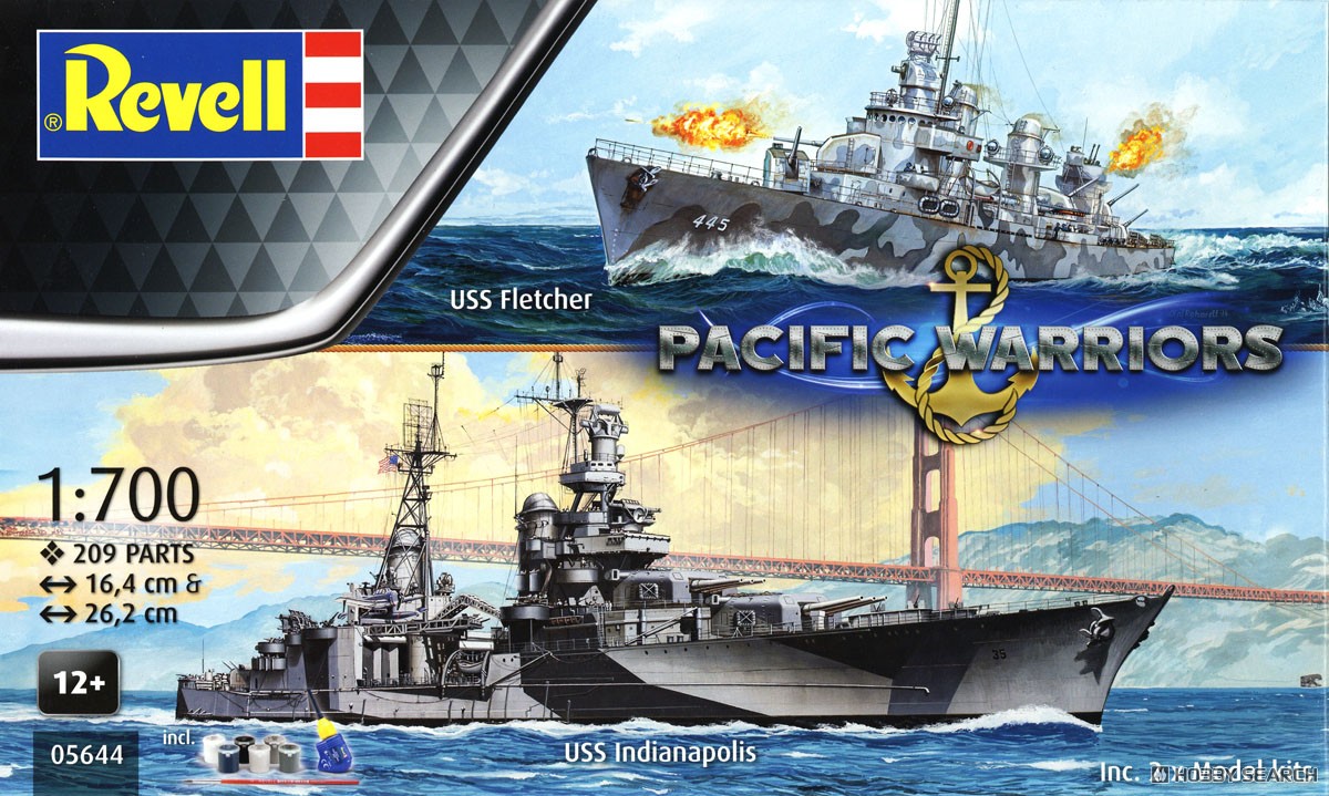 U.S.S. Fletcher & U.S.S. Indianapolis 2 Destroyers Gift Set