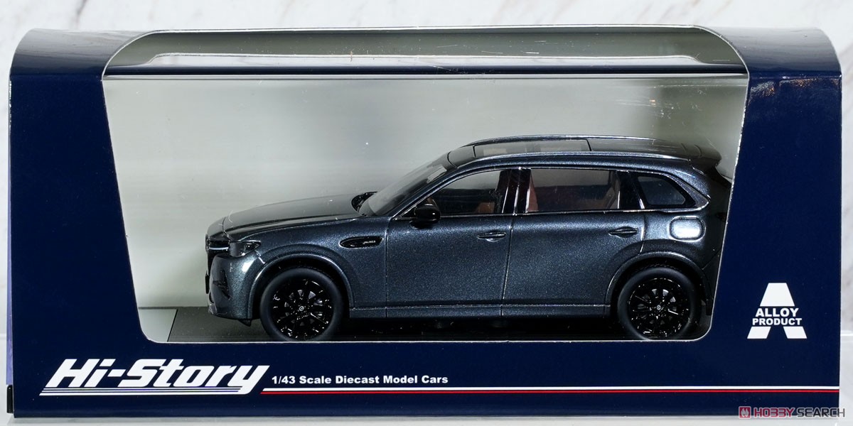 MAZDA CX-80 (2024) Machine Gray Premium Metallic (Diecast Car