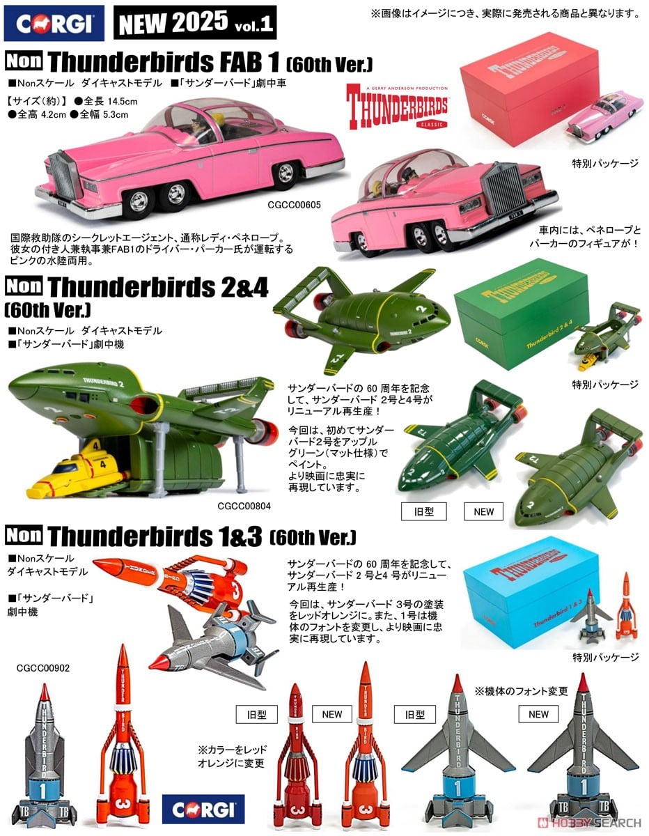 サンダーバード FAB1 ペネロープ号 60周年記念モデル (ミニカー