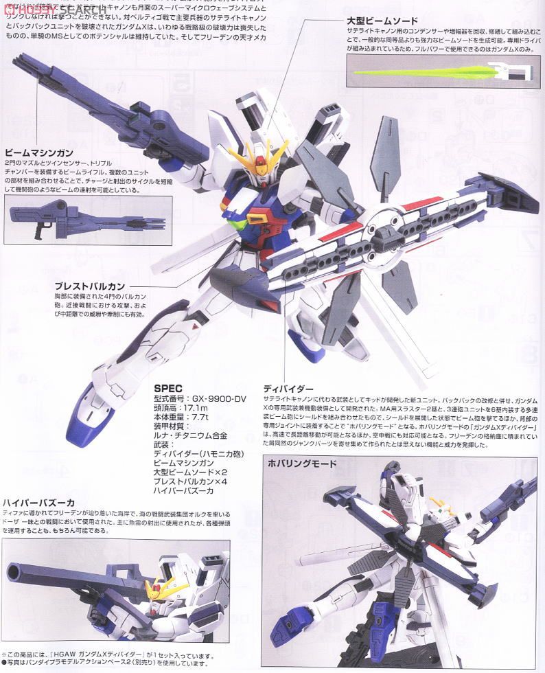 ガンダムXディバイダー (HGAW) (ガンプラ) - ホビーサーチ ガンプラ他