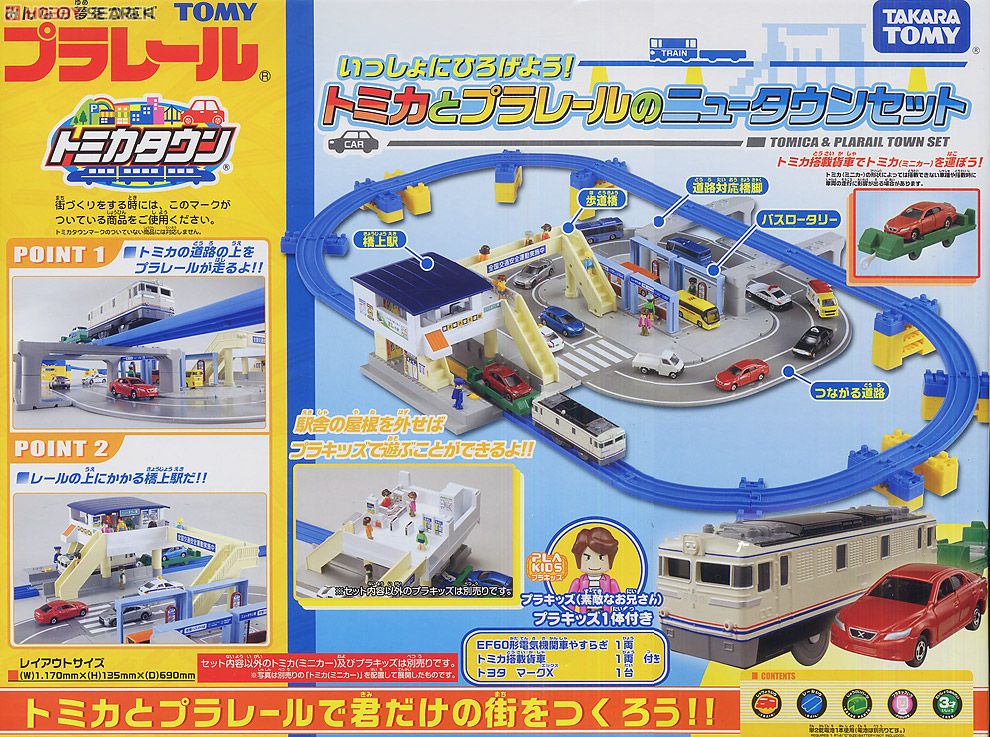 いっしょにひろげよう! トミカとプラレールのニュータウンセット