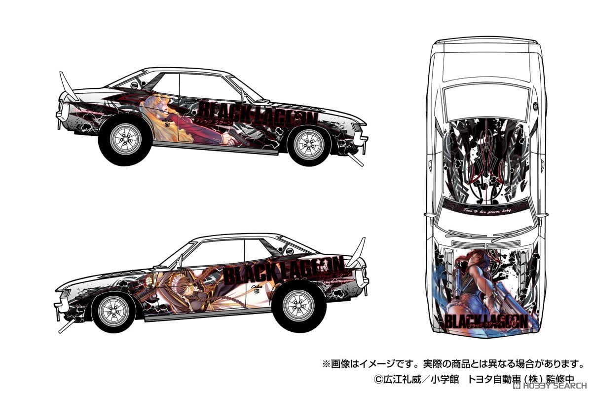 ☆特価品 BLACK LAGOON TA22 セリカ 1600GT `72 (トヨタ) (プラモデル