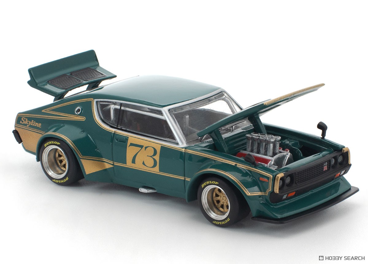 KPGC110 ケンメリレーシング #73 グリーン/ゴールド (ミニカー