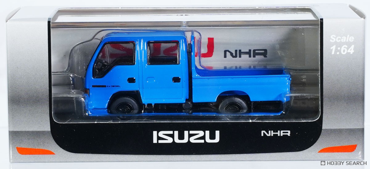 Isuzu Elf (NHR) Double Cab Light Truck Blue LHD (Diecast Car