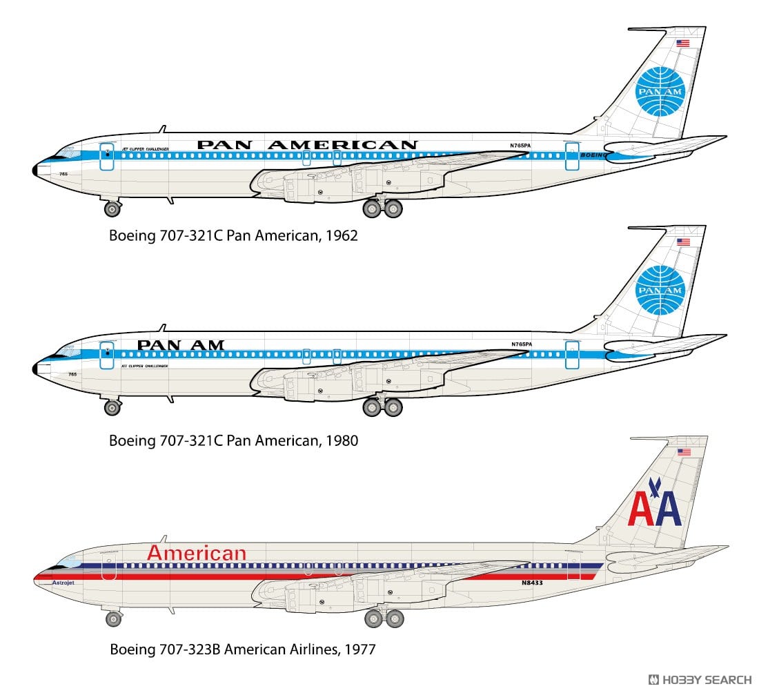 米・ボーイング707-321旅客機・パンナム (プラモデル) - ホビーサーチ