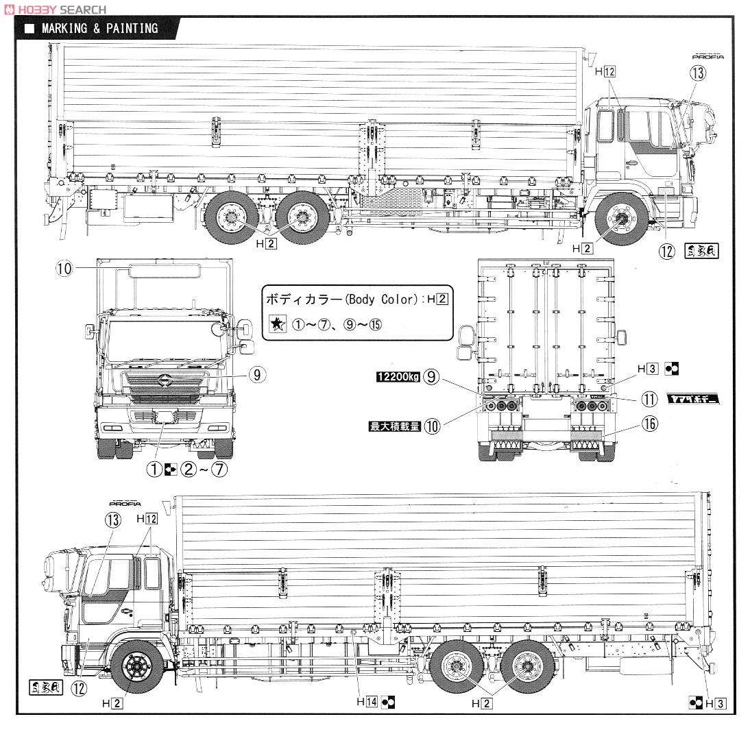 日野プロフィア 10tトラック アルミホイール仕様 (プラモデル