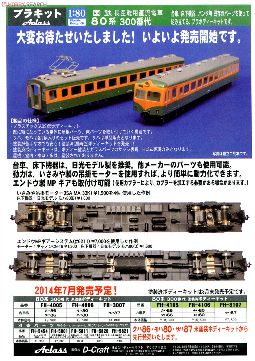 16番(HO) 国鉄 80系直流長距離用電車 クハ86形300番代 未塗装