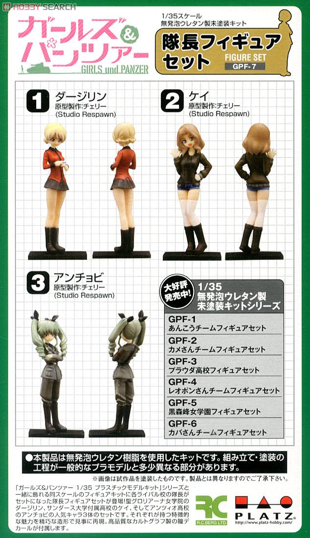 ガールズ&パンツァー 隊長フィギュアセット (プラモデル) - ホビー