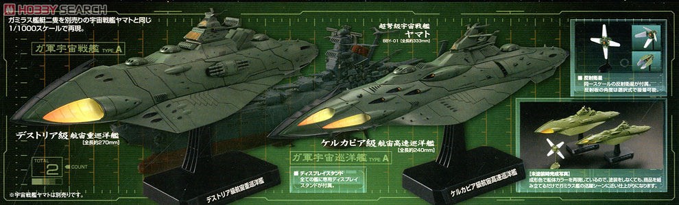 ガミラス艦セット1 (1/1000) (プラモデル) - ホビーサーチ ガンプラ他