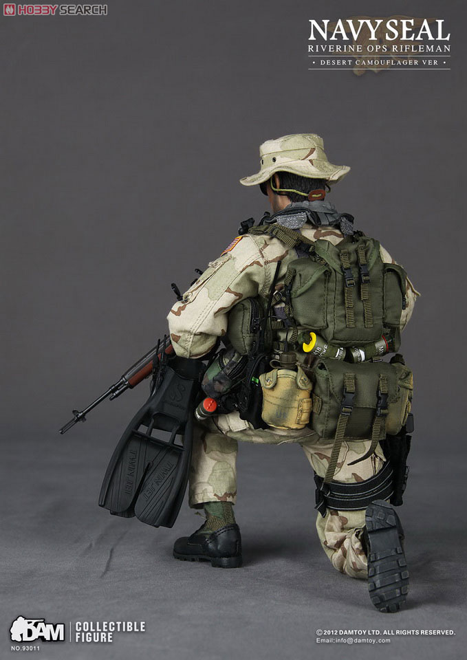 DAMTOY 1/6 Navy Seal Riverine OPS Rifleman Desert Camouflage ver