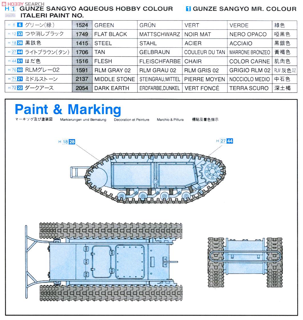 WW.II ドイツ軍 遠隔操作式爆薬運搬車 ゴリアテ w/工兵 (プラモデル