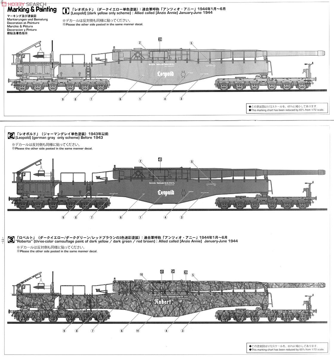 ドイツ列車砲K5 (E) `レオポルド` w/フィギュア (プラモデル) - ホビー