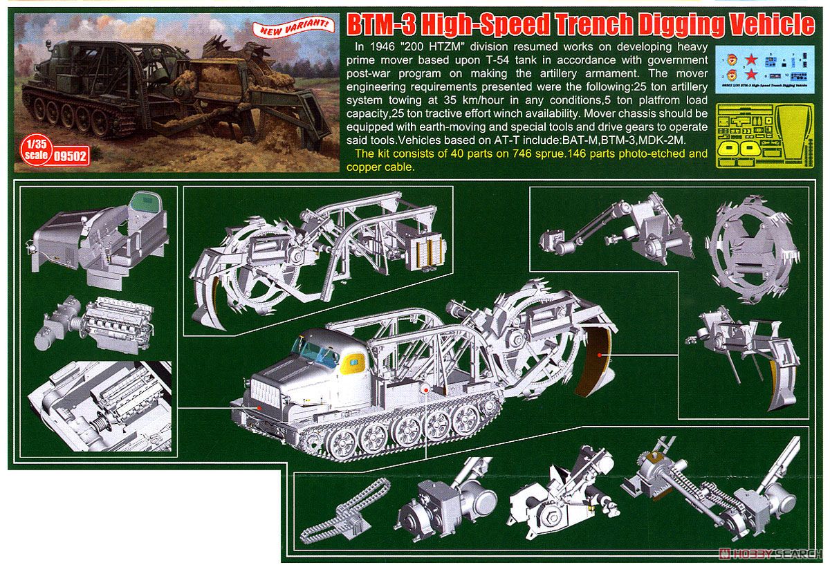 ソビエト軍 高速掘削車 `BTM-3` (プラモデル) - ホビーサーチ