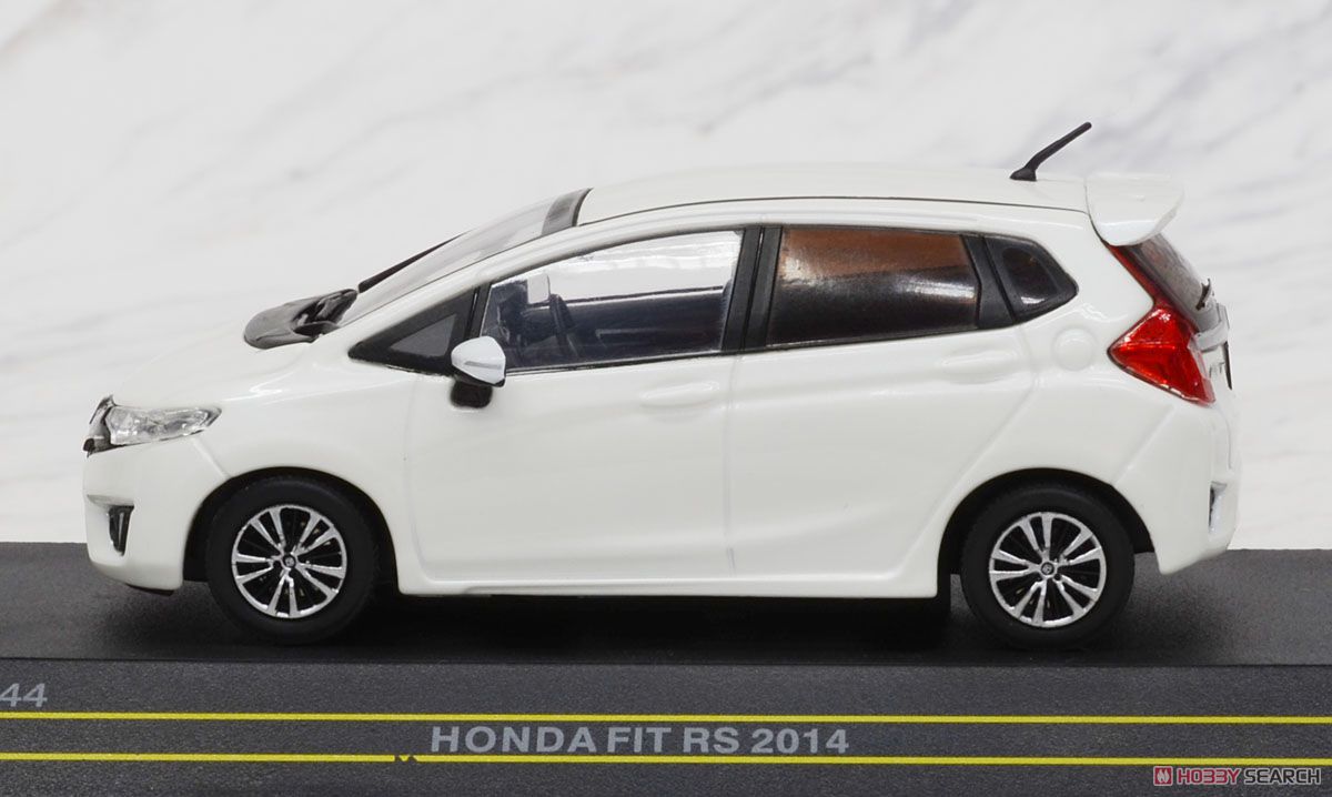 ホンダ フィット RS 2014 ホワイト・パール (ミニカー) - ホビーサーチ