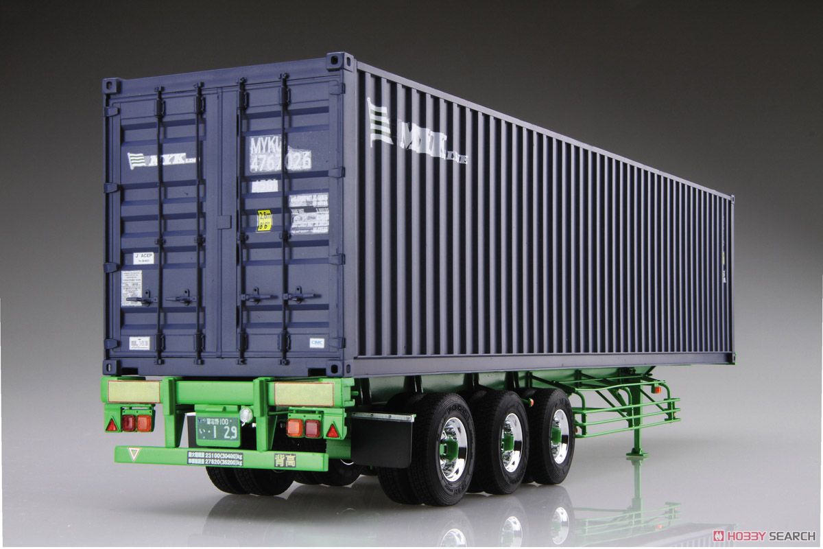 40Feet 海上コンテナトレーラ (三軸タイプ) (プラモデル) - ホビー