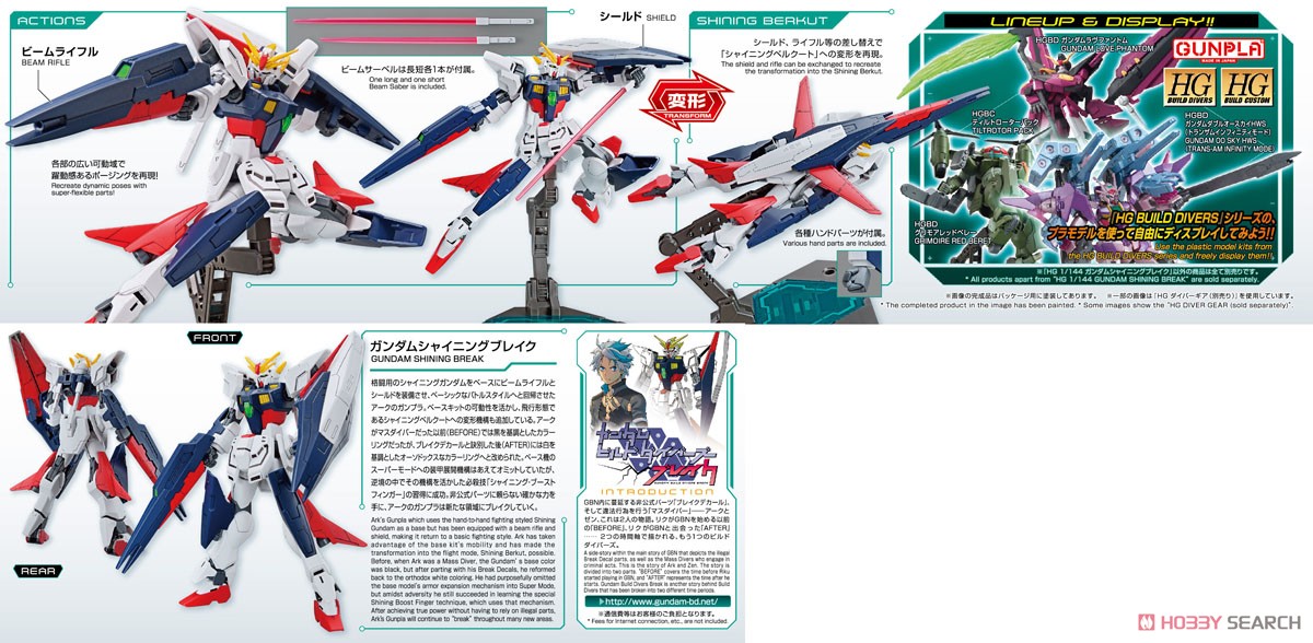 ガンダムシャイニングブレイク (HGBD) (ガンプラ) - ホビーサーチ
