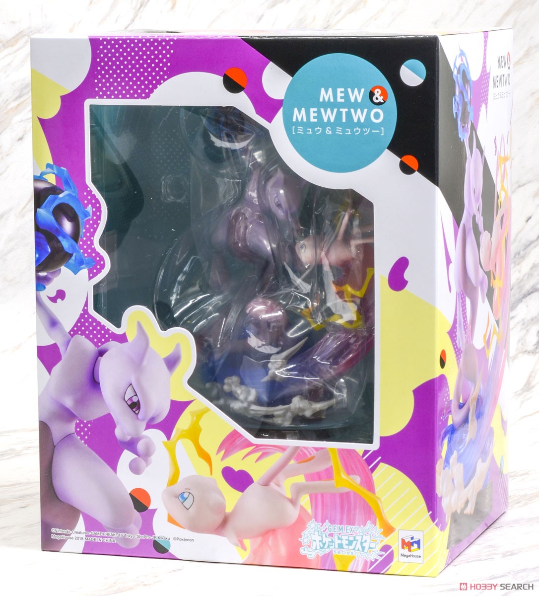 G.E.M.EXシリーズ ポケットモンスター ミュウ＆ミュウツー フィギュア