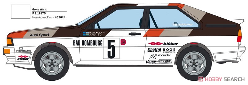 アウディ クワトロ 1981 モンテカルロ ラリー (日本語説明書付属