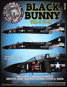 アメリカ海軍 F-4J VX-4 ブラックバニー (デカール) - ホビーサーチ