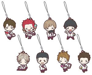 にとたん ハイキュー!! 制服 白鳥沢学園高校 ラバーマスコット (8個