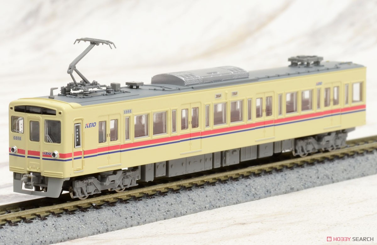 京王 6000系 都営地下鉄線乗入仕様車 新塗装 シングルアームパンタ