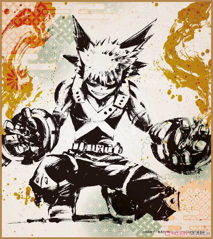 僕のヒーローアカデミア トレーディングミニ色紙 (水墨画) (7個セット