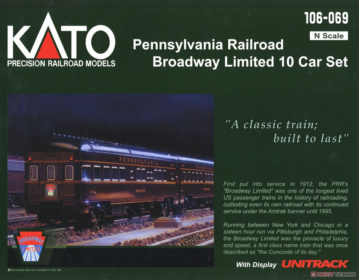 PRR ブロードウェイ・リミテッド 10両基本セット (基本・10両セット
