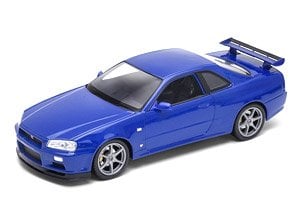 ニッサン スカイライン GT-R (R34) メタリックブルー (ミニカー