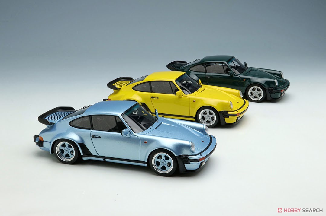 Porsche 930 turbo 1988 スピードイエロー (シルバーホイール