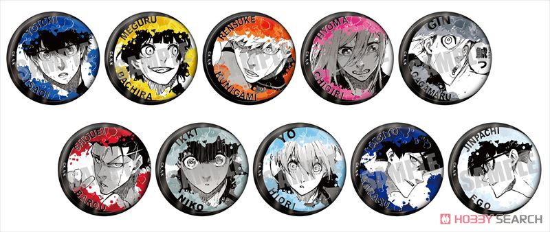 ブルーロック トレーディングジュエリー缶バッジ Aver. (10個セット