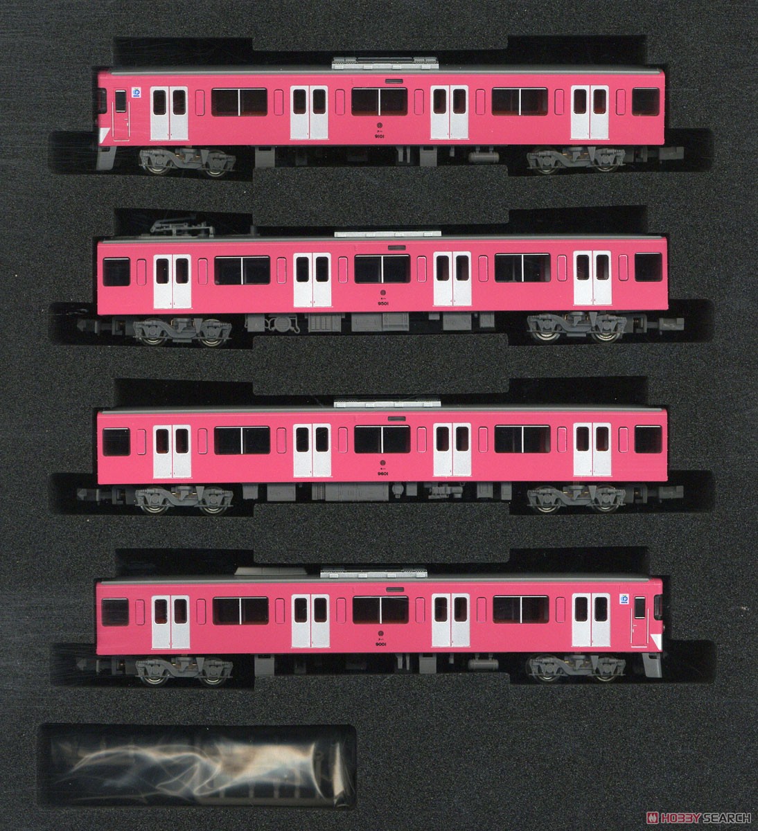 西武 9000系 (9101編成・ピンク・行先点灯) 基本4両編成セット (動力