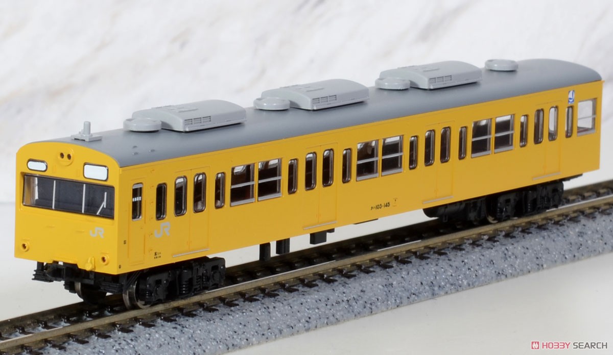 103系 初期型・分散冷房車 カナリア・福知山線 4両セット (4両セット