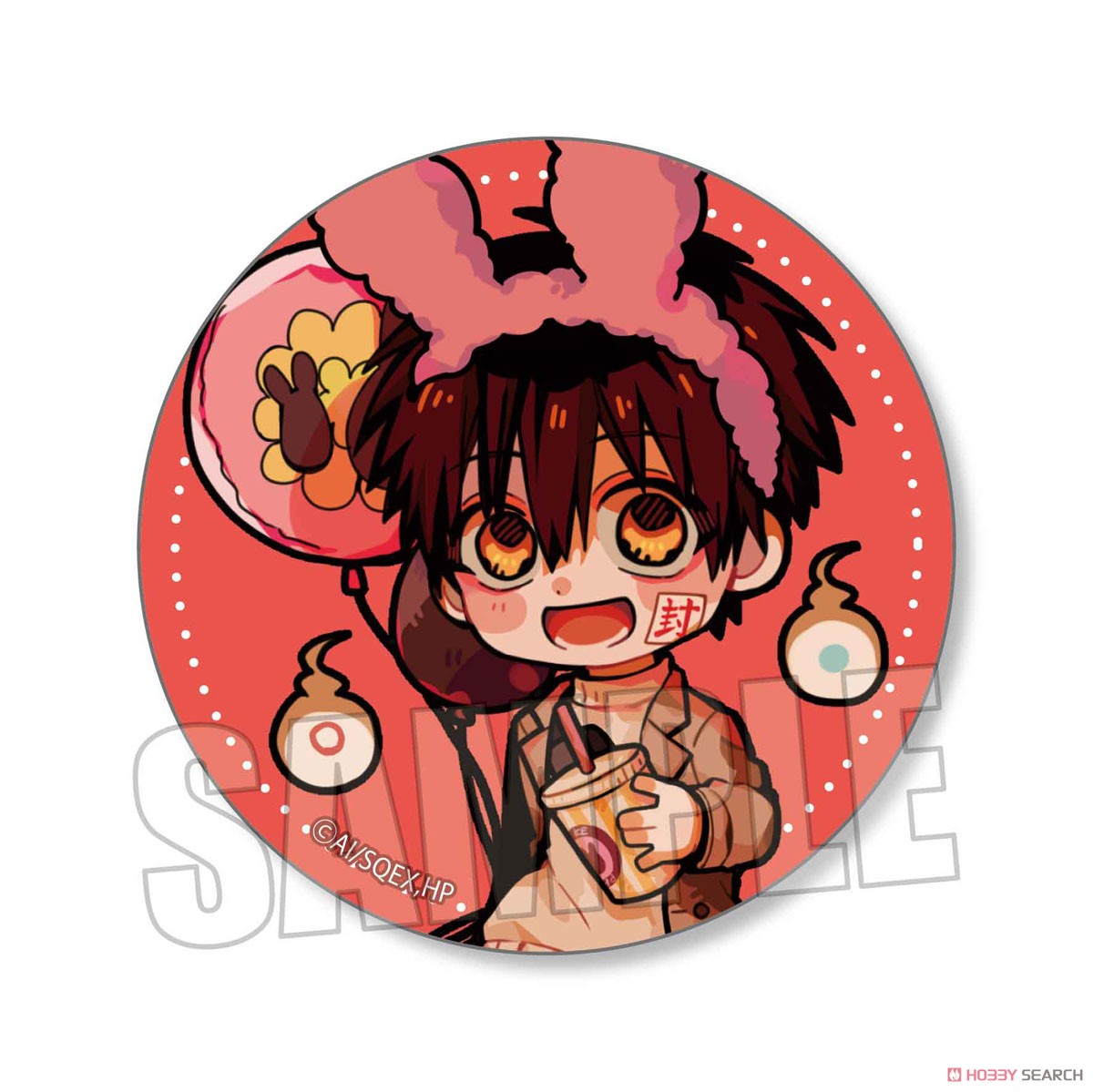 トレーディング缶バッジ 地縛少年花子くん もっけぱーく (7個セット