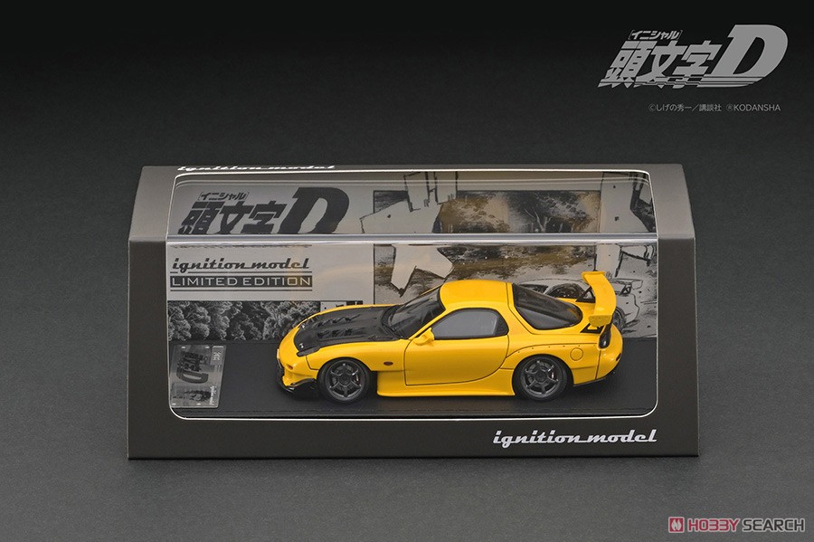 INITIAL D Mazda RX-7 (FD3S) Yellow With Mr. Keisuke Takahashi
