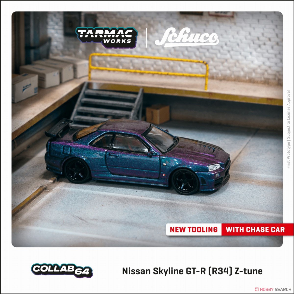 Nissan Skyline GT-R (R34) Z-tune Midnight Purple III (ミニカー