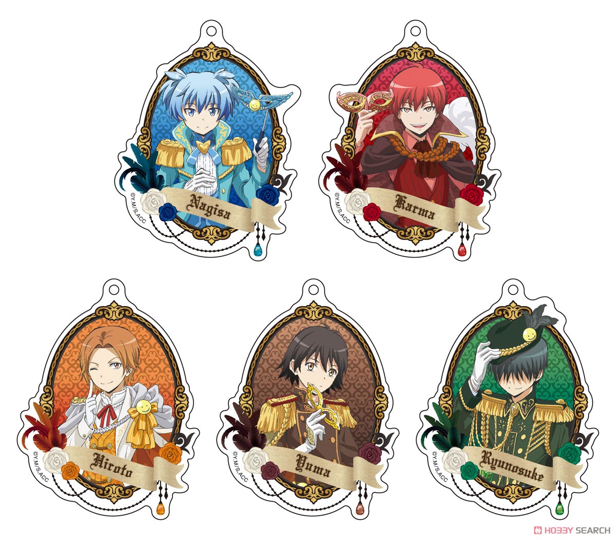 暗殺教室 描き下ろしアクリルキーホルダー 仮面舞踏会ver. (5)千葉