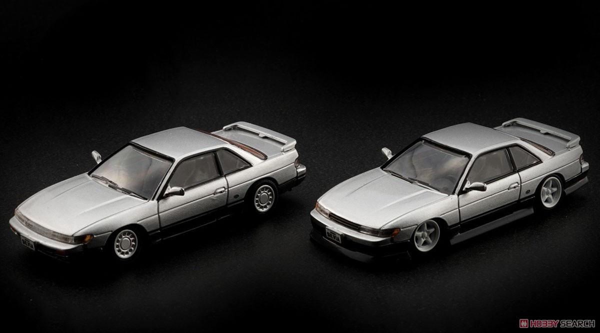 日産 シルビア S13 シルバー/グレー RHD (ミニカー) - ホビーサーチ