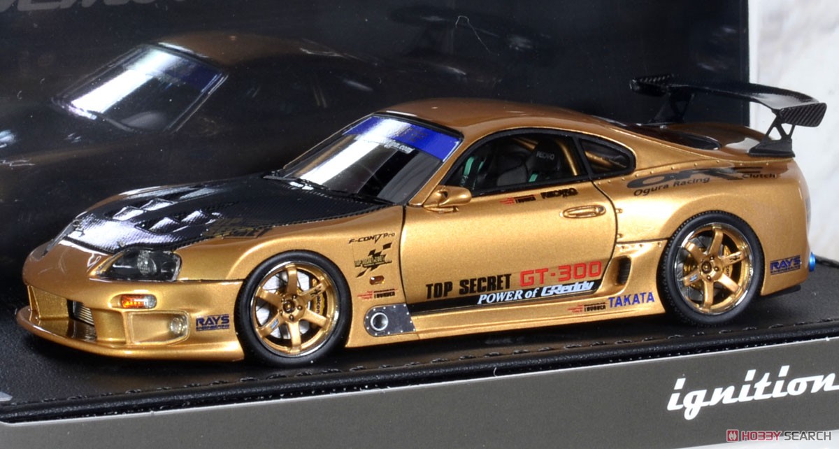TOP SECRET GT300 Supra (JZA80) Gold (ミニカー) - ホビーサーチ ミニカー