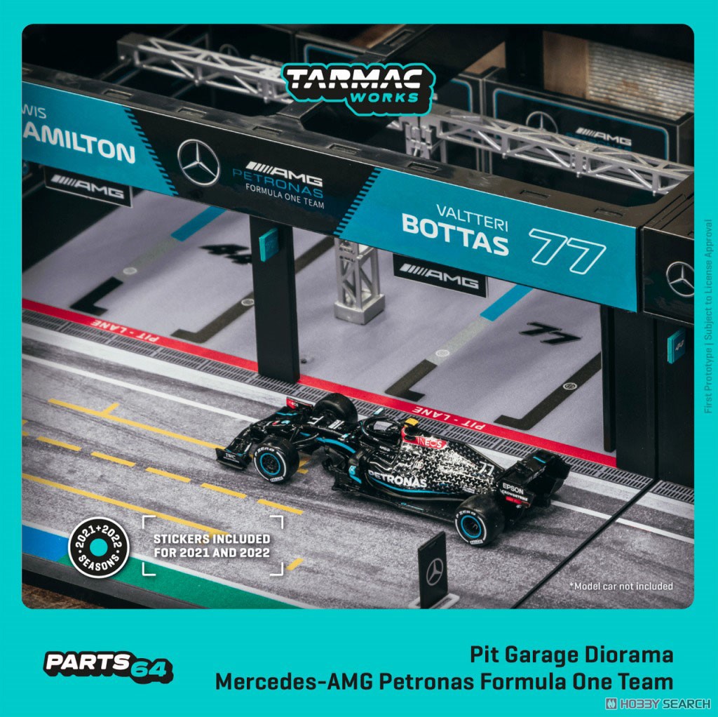 Pit Garage Diorama Mercedes-AMG Petronas Formula One Team
