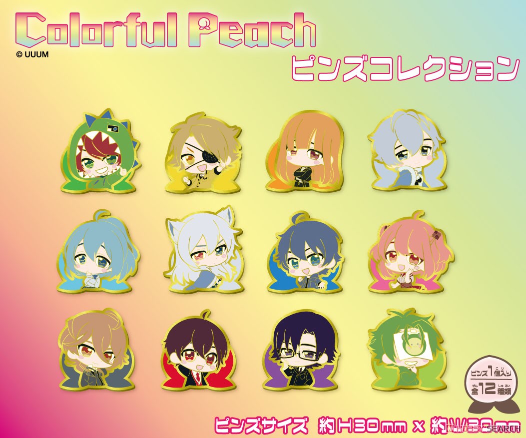 Colorful Peach ピンズコレクション (12個セット) (キャラクターグッズ