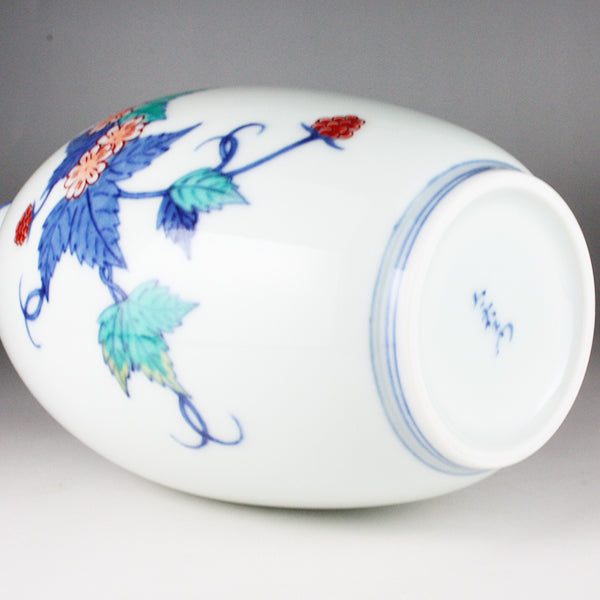 今右衛門窯 錦苺絵花瓶 – ギャラリー一番館オンラインショップ