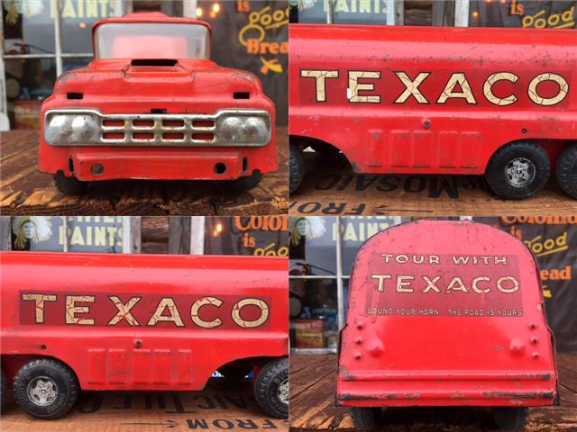 50s Vintage TEXACO TANKER & TRUCK (AL7399) - 2000toys Antique Mall