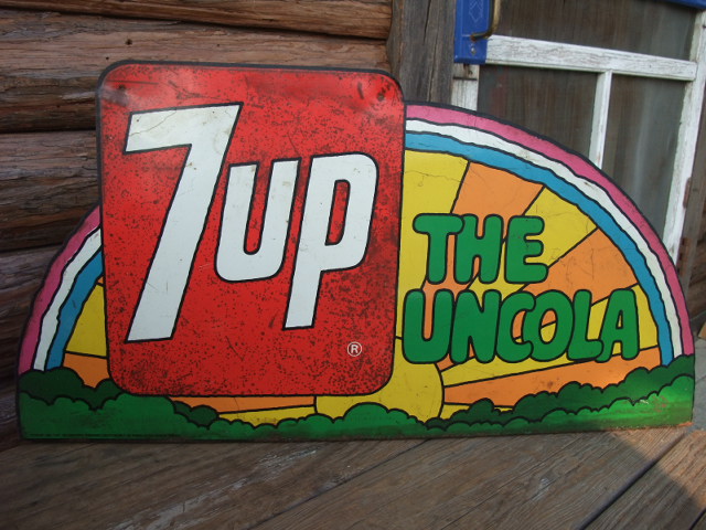 Vintage Peter Max x 7UP Sign (AC746) - 2000toys Antique Mall