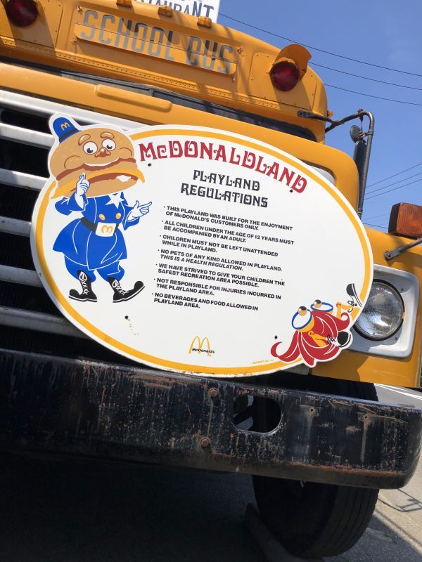 80s Setmakers Inc McDonalds Playland Regulations Store Display